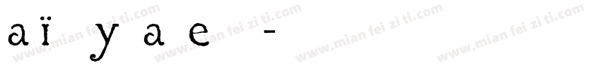 Asisa TYGRA Regular字体转换
